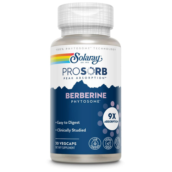 SOLARAY Berberine Phytosome - 30 Servings, 30 VegCaps  77327