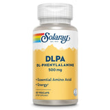 SOLARAY DL-Phenylalanine, 500mg | 50-50 Blend of Essential Amino Acids for Nervous System, Mood & Energy Support | 60 VegCaps