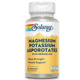 Solaray Magnesium and Potassium Asporotates w/Bromelain, Healthy Electrolyte, Muscle, Heart & Cellular Support, 60 VegCaps