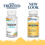 Solaray Selenium, High Potency, Healthy Immune System, Thyroid Function & Antioxidant Support, 100 VegCaps