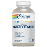 SOLARAY Spectro Multivitamin, No Iron | Cal/Mag, Energizing Greens & Herbs w/Digestive Enzymes | 42 Serv | 250 Caps