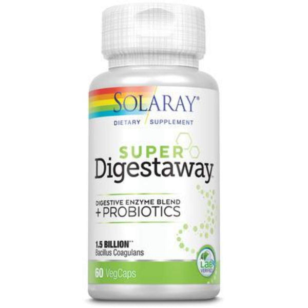 SOLARAY Super Digestaway + Probiotics VCapsules | 60 Count