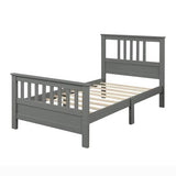 Solid Wood Platform Bed and Kids Room Headboard