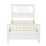 Solid Wood Platform Bed and Kids Room Headboard