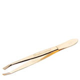 Solingen 7338 Slanted Gold Tweezers for Eyebrows