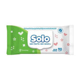 Solo Wet Wipes with Lid for Daily Cleansing 90 Count