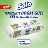 Solo White Soap Scented Surface Cleaning Mop Wipes 50 Count