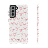 RED RIBBON CHARM | Tough Phone Case