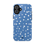 DUSTY BLUE DOTS | Tough Phone Case
