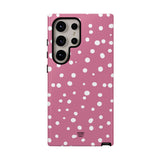 BLUSH RED DOTS | Tough Phone Case