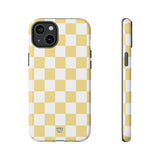 BANANA YELLOW CHECKERBOARD | Tough Phone Case