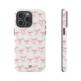 RED RIBBON CHARM | Tough Phone Case