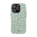 PASTEL GREEN DOTS | Tough Phone Case