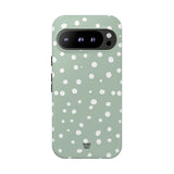 PASTEL GREEN DOTS | Tough Phone Case