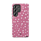 BLUSH RED DOTS | Tough Phone Case
