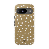 DARK BEIGE DOTS | Tough Phone Case