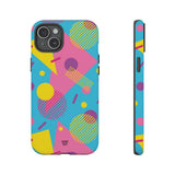 80s / 90s RETRO PATTERN LIGHT BLUE | Tough Phone Case
