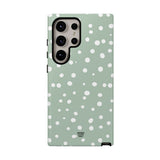 PASTEL GREEN DOTS | Tough Phone Case