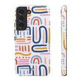MEMPHIS BOLD LINES | Tough Phone Case