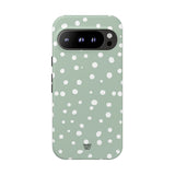 PASTEL GREEN DOTS | Tough Phone Case