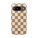 CHESTNUT CHECKERBOARD | Tough Phone Case