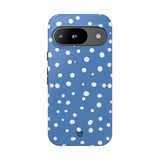 DUSTY BLUE DOTS | Tough Phone Case