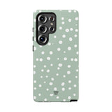 PASTEL GREEN DOTS | Tough Phone Case