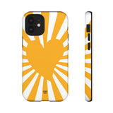 HEART SUN RAYS | Tough Phone Case