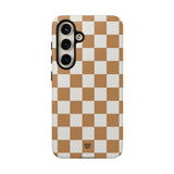 CHESTNUT CHECKERBOARD | Tough Phone Case