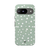 PASTEL GREEN DOTS | Tough Phone Case