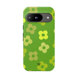 GREEN RETRO FLOWERS | Tough Phone Case