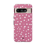 BLUSH RED DOTS | Tough Phone Case