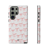 RED RIBBON CHARM | Tough Phone Case