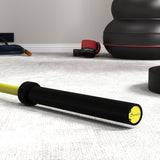 Soozier 7.2ft Weight Bar, Olympic Bar with Rotating Sleeves, Non-Slip Knurling Grip, 1500lbs Weight Capacity, Yellow