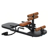 Soozier Foldable Sissy Squat Machine, Hip Thrust Machine with Push Up Stand, Multipurpose Glute Workout Equipment, Black