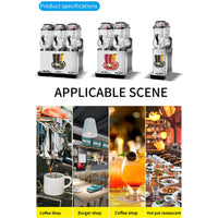 Premium Commercial Stainless Steel Slushy Machine With Triple Tank Advance Cooling, 45L (SAK52258)