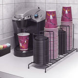 Sorbus 4-sectional Black Cup and Lid Organizer