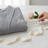Women’s Waffle Piping Bathrobe – Lightweight Spa-Style Comfort