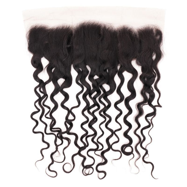 Spanish Wave 13x4 Transparent Lace Human Hair Frontal