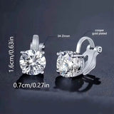 Sparkling Round Perforated Women's Earrings