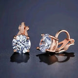 Sparkling Round Perforated Women's Earrings