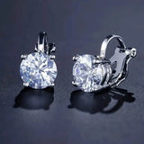 Sparkling Round Perforated Women's Earrings