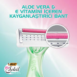 Bic Women's Razor - Miss Soleil Sensitive 3-Blade Shaving System for Smooth Skin