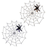 Spider Web Light with Hairy Spider 70LED Battery Powered Remote Control 8 Lighting Modes
