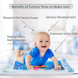 Splashin' Kids Inflatable Tummy Time Premium Water Mat Infants and Toddlers