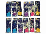 Square Pop Fidget Necklace — 12-Pack (3 each: Yellow, Blue, Pink, Purple) or 12 multicolor