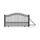 [12-18FT] Heavy-Duty St. Louis-Style Steel Sliding Driveway Gate (SAK64978)