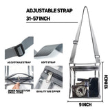 Stadium Approved Clear Crossbody Bag Purse with Adjustable Strap