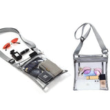 Stadium Approved Clear Crossbody Bag Purse with Adjustable Strap