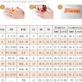 Stainless Steel Mood Ring Inlaid Thermal Discoloration Stone
